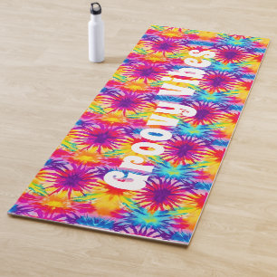 Groovy Vibes Gefärbte Krawatte individuell anpassb Yogamatte