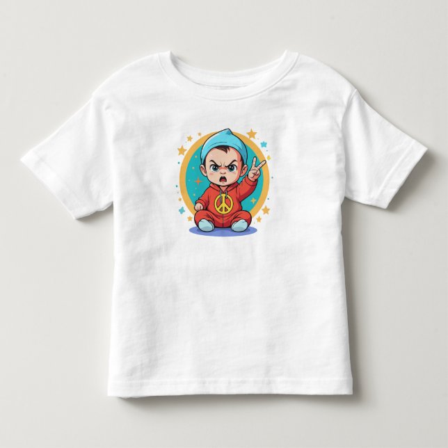 Groovy Vibes Kids T - Shirt - Hippie Pop Art Art A (Vorderseite)
