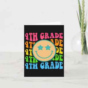 Groovy Vurth Grade Vibes Face Retro Lehrer Byck Karte