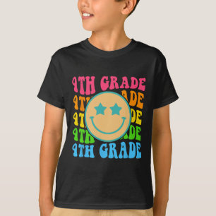 Groovy Vurth Grade Vibes Face Retro Lehrer zurück T-Shirt