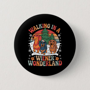 Groovy Walking in der Dackel Wunderland Dackel Tr Button
