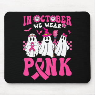 Groovy Wear Pink Brustkrebs Krieger Geist Hallo Mousepad