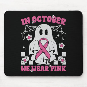 Groovy Wear Pink Brustkrebs Krieger Niedlich Ghost Mousepad