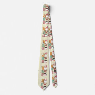 groovy weihnachten santa rentier schneemann ho ho krawatte