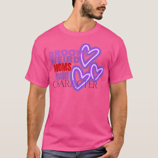 Groovy Weird Mamas Zeichenketten erstellen Sticker T-Shirt