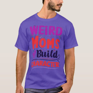 Groovy Weird Mamas Zeichenketten erstellen Sticker T-Shirt