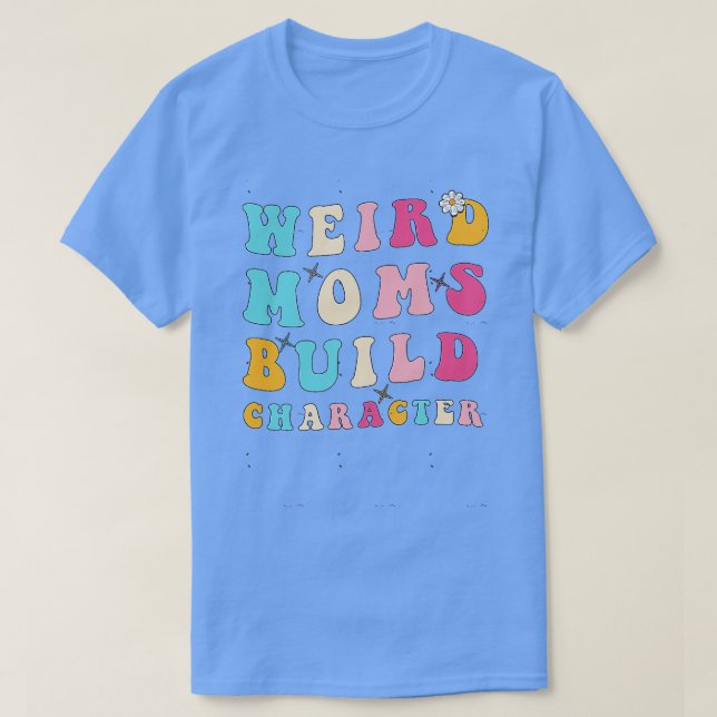 Groovy Weird Mamas Zeichentrickfigur Funny Mama Mu T-Shirt (Design vorne)