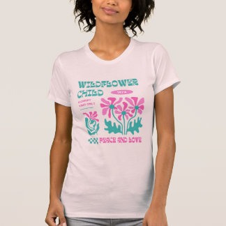 Groovy Wildflower Retro-Vibes T-Shirt