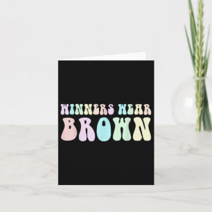 Groovy Winners Wear Brown Summer Camp Wettbewerb Karte