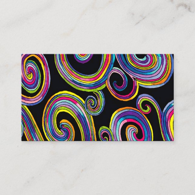 Groovy Wirbel ~ Visitenkarte (Vorderseite)