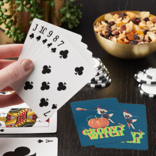 GROOVY WITCH lustige Halloween-Hexen Spielkarten
