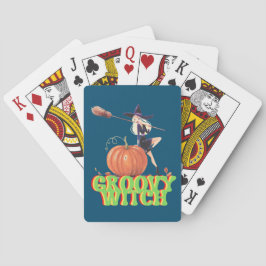 GROOVY WITCH lustige Halloween-Hexen Spielkarten