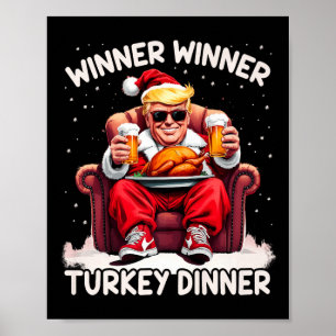 Groovy Xmas Trump Gewinner Türkei Abendessen als Poster