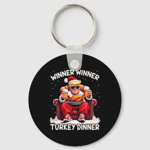 Groovy Xmas Trump Gewinner Türkei Abendessen als Schlüsselanhänger