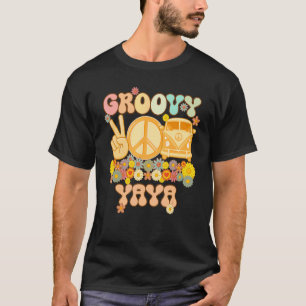 Groovy Yaya Retro Matching Family Baby Dusche Moth T-Shirt