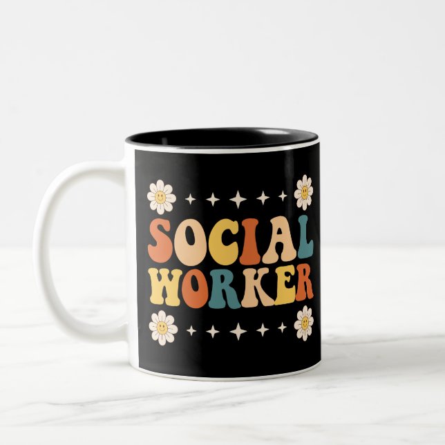 Groovy Zweifarbige Tasse (Links)