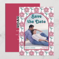 Groovymagenta und aquamarine Blume 70er inspiriert