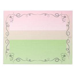 Gros Bloc-notes pour Beauty Peony