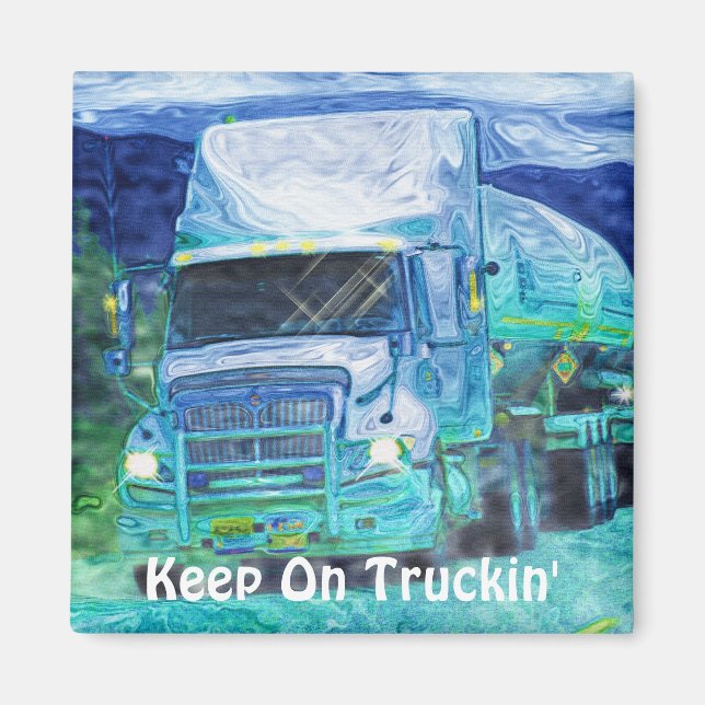 Gros Camion Conducteurs Truckin' Magnet (Devant)