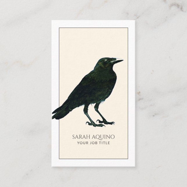 Gros Carte de visite Black Crow (Devant)