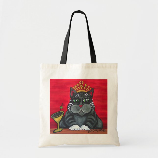 Gros chat avec le sac fourre-tout à Martini (Devant)