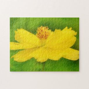 Gros Cosmos Fleur Jaune Puzzle d'Art Fleur sauvage