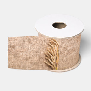 Gros-grain Blé de ruban à grains de 3 po sur le sac Burlap R