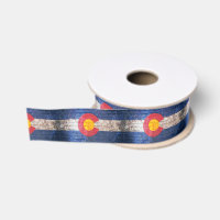 Colorado drapeau grunge mur motif ruban