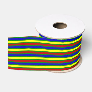 Gros-grain Couleurs primaires STRIPES ruban 25-Grosgrain