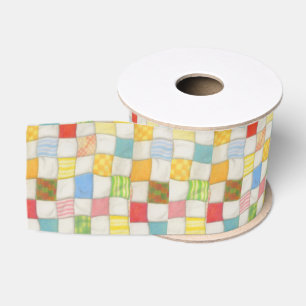 Gros-grain Crazy Quilt 3" large Grosgrain ruban