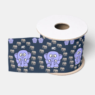 Gros-grain éléphants décoratifs en ruban
