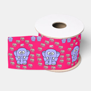 Gros-grain éléphants décoratifs en ruban