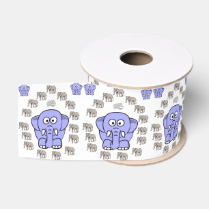 Gros-grain éléphants décoratifs en ruban