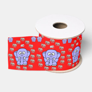 Gros-grain éléphants décoratifs en ruban