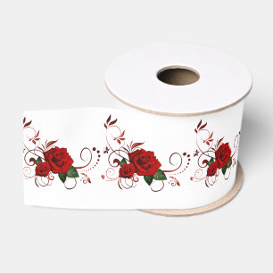 Gros-grain Fête des mères du ruban rouge rose
