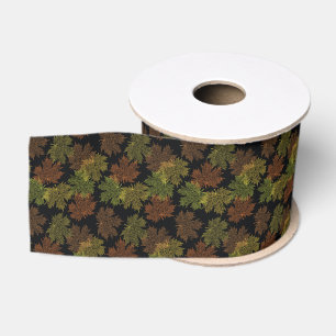 Gros-grain Feuilles De Ruban De Grosgrain D'Automne