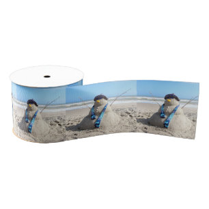 Gros-grain Floride Snowman - Beach Sculpture de sable ruban