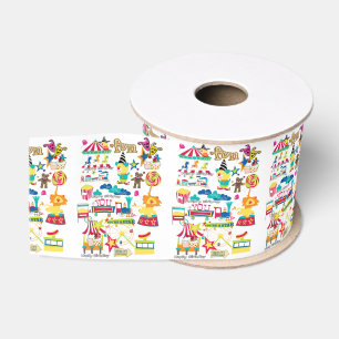 Gros-grain Joyeux ruban d'anniversaire, Carnival Circus