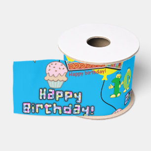 Gros-grain Ruban, #10 Joyeux 10ème anniversaire Ruban