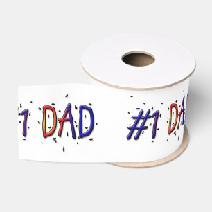 Gros-grain Ruban cadeau #1 Papa Fête des pères