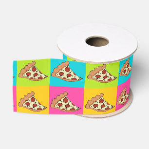 Gros-grain Ruban carrelé en tranches de pizza