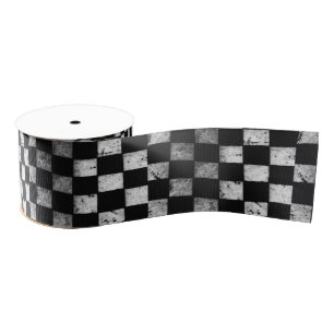 Gros-grain Ruban Checkered de drapeau