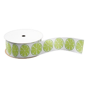 Gros-grain Ruban Citrus Lime Été