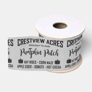 Gros-grain Ruban CRESTVIEW ACRES CITROUILLE PATCH
