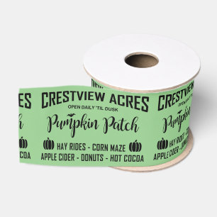Gros-grain Ruban CRESTVIEW ACRES CITROUILLE PATCH