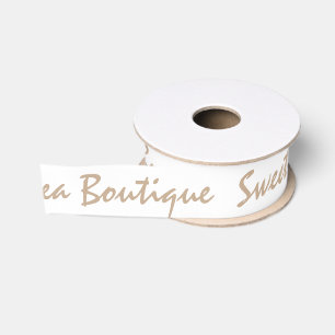 Gros-grain Ruban d'affaires - Pois doux Boutique Beige violet