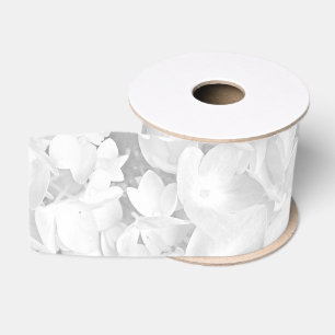 Gros-grain Ruban d'artisanat blanc Floral Hydrangea