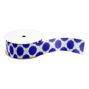 Gros-grain Ruban de fleurs bleues par Kenneth Yoncich