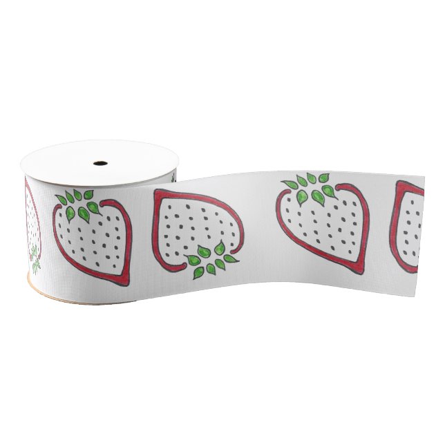 Gros-grain Ruban de fraises d'amusement (Bobine)