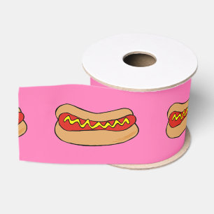 Gros-grain ruban de hot-dogs